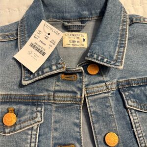 J. Crew Kids Denim Jacket with Gold Buttons
